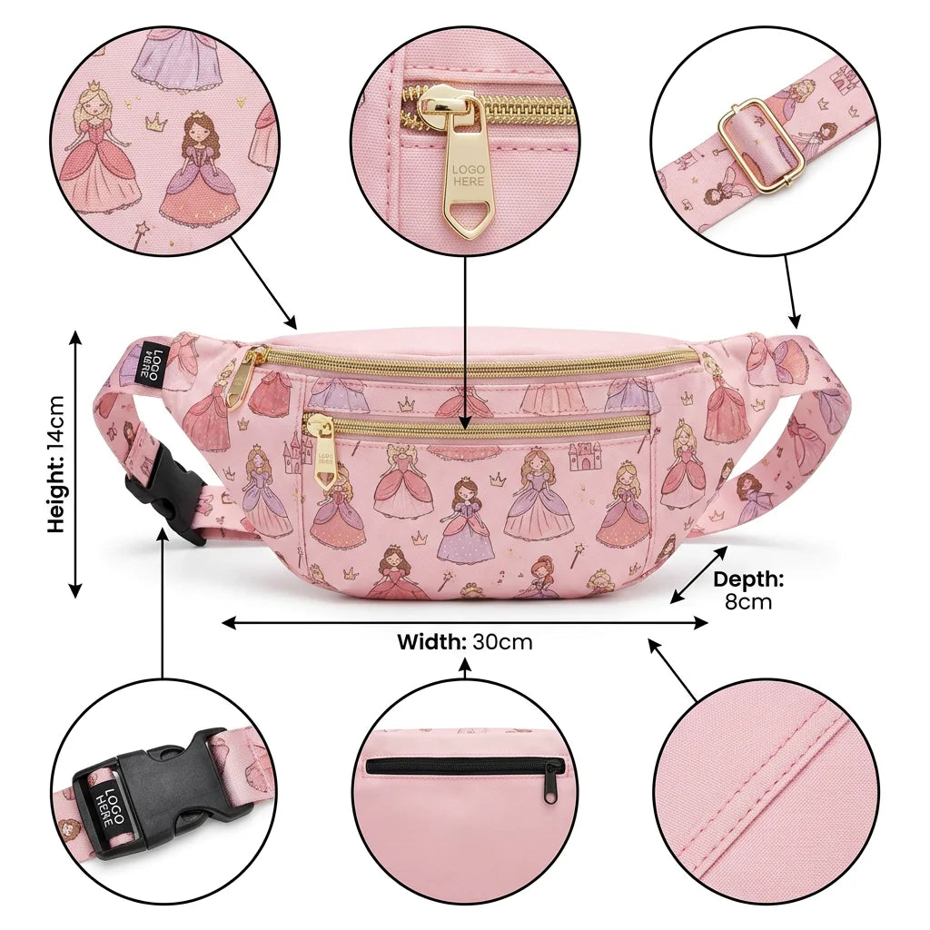 Backper Bootes Princess Waist Bag — angle view