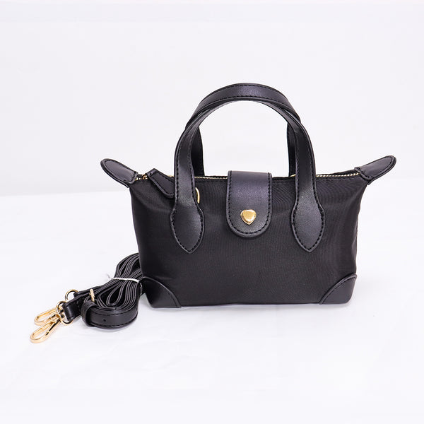 Backper Phoenix Mini Nylon Crossbody Pouchette — Black