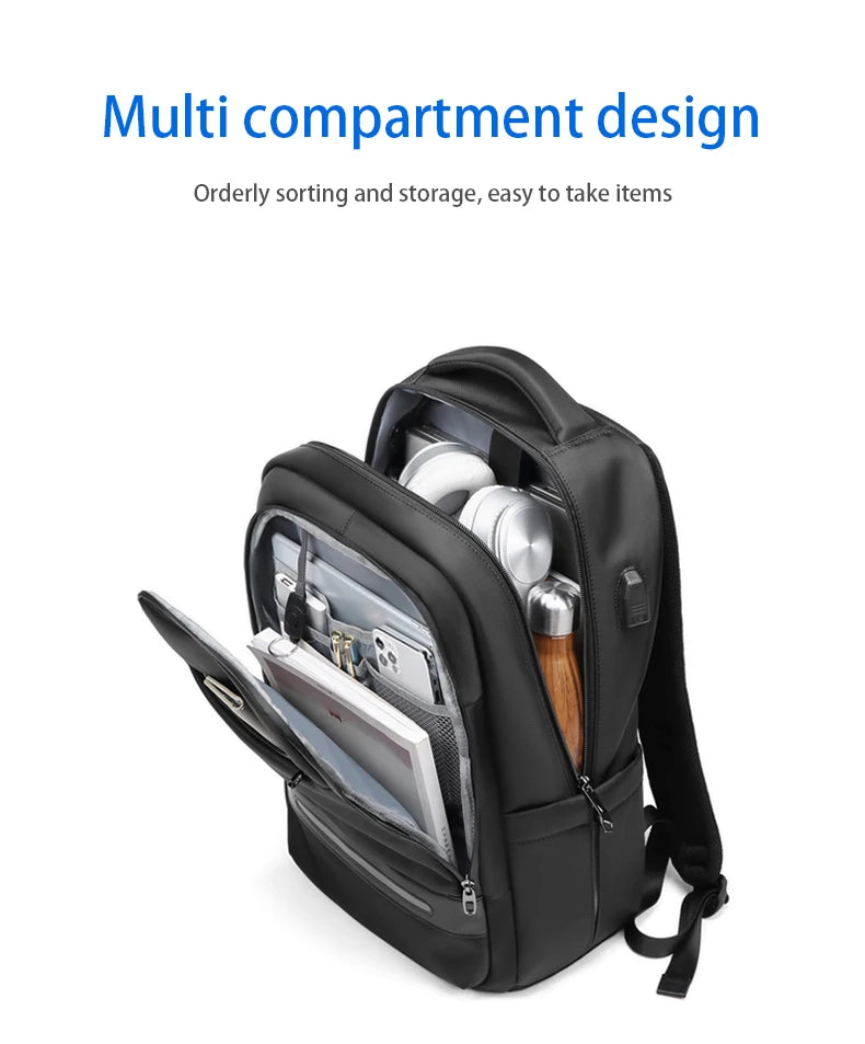 Mingao 1083 USB Anti-Theft Waterproof Travel Laptop Backpack - detail 3