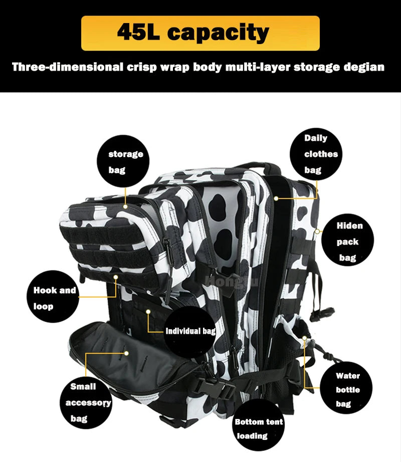 Hong BM-24M700 45L MOLLE Tactical Backpack - detail 4