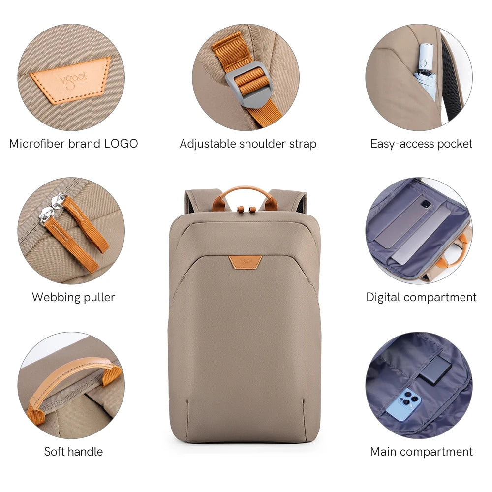 Kingsons unisex waterproof travel backpack — interior compartment