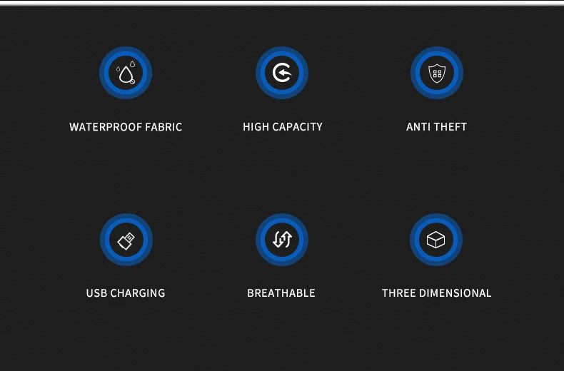 Mingao 1013 Anti-Theft USB Waterproof Laptop Backpack - detail 2