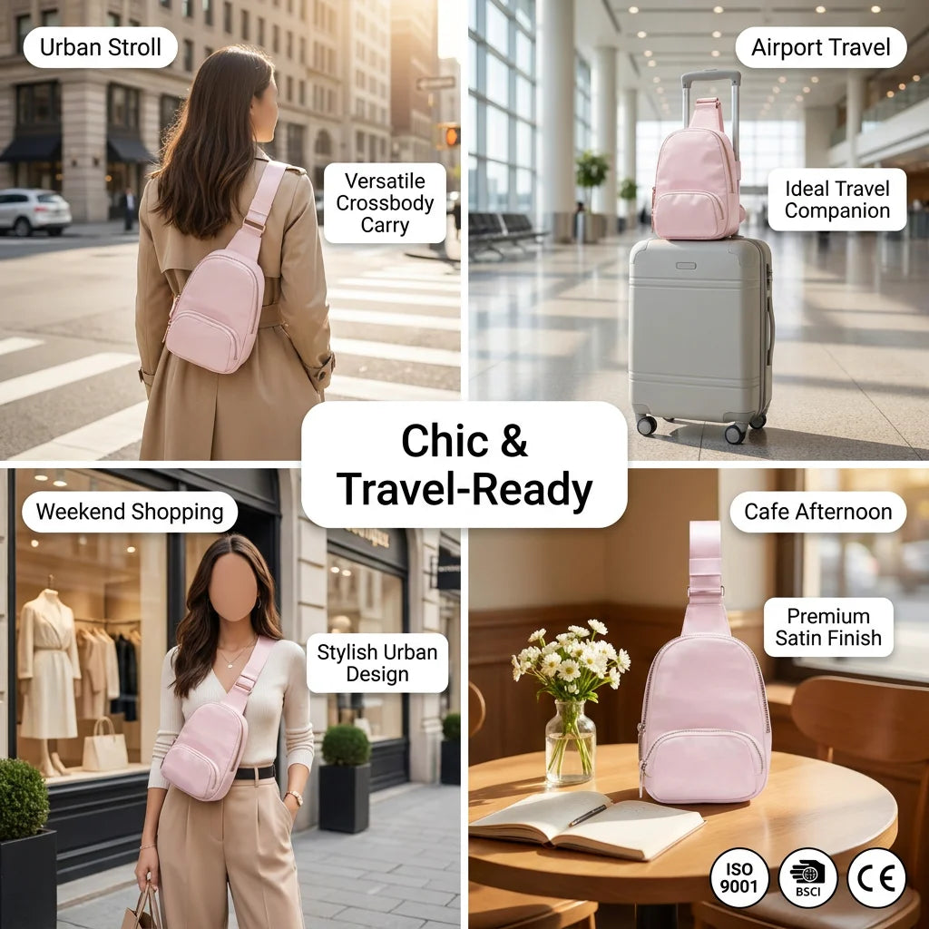 Backper Meissa Letter-Print Waist Bag — lifestyle view