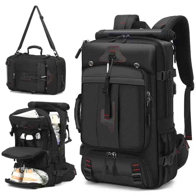 Skoll travel backpack in black