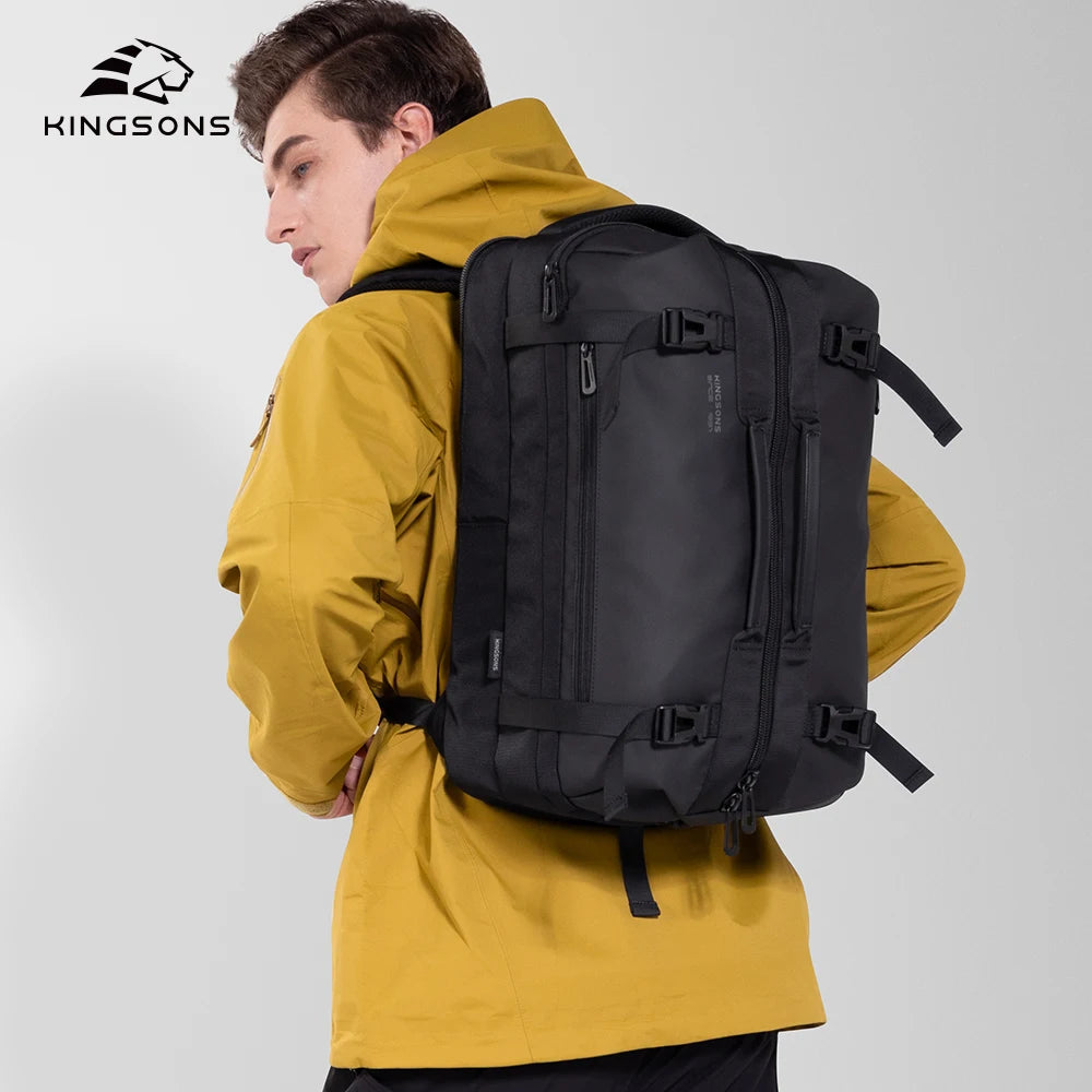 Kingsons unisex waterproof travel backpack — interior compartment