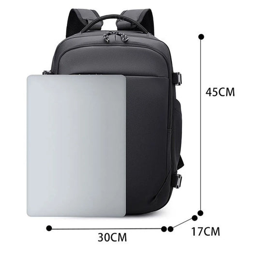Keman KMBLTX26016 Luxury Business Laptop Backpack - Side View