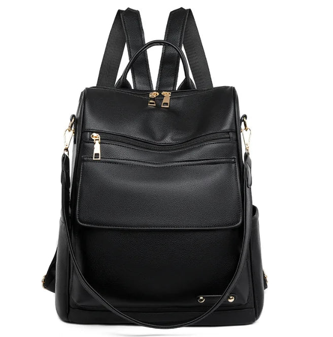 Malachite SJ8018SCH women's PU leather laptop backpack by Senjia - main view