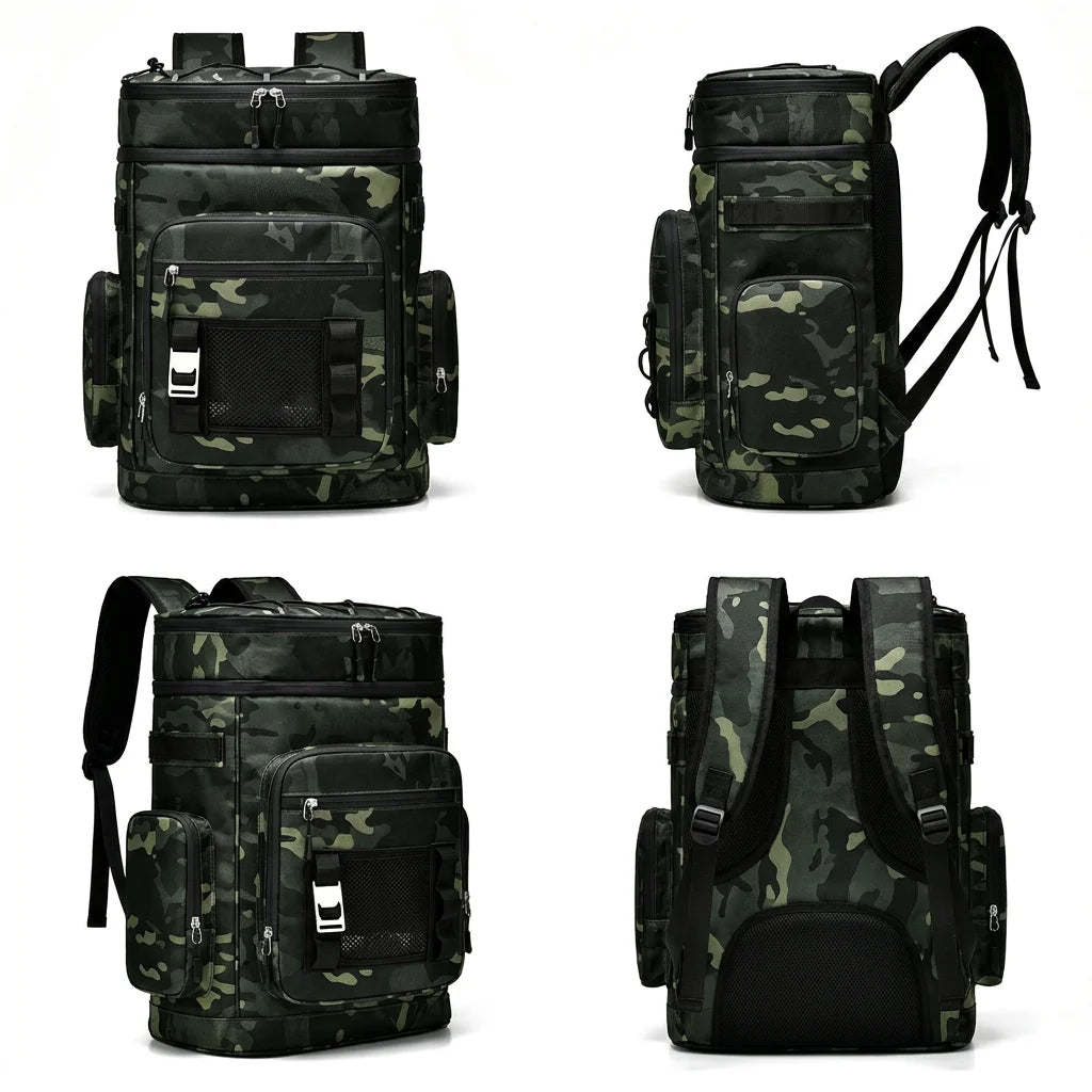 Keman KMA675-1 30L Camo Camping Cooler Backpack