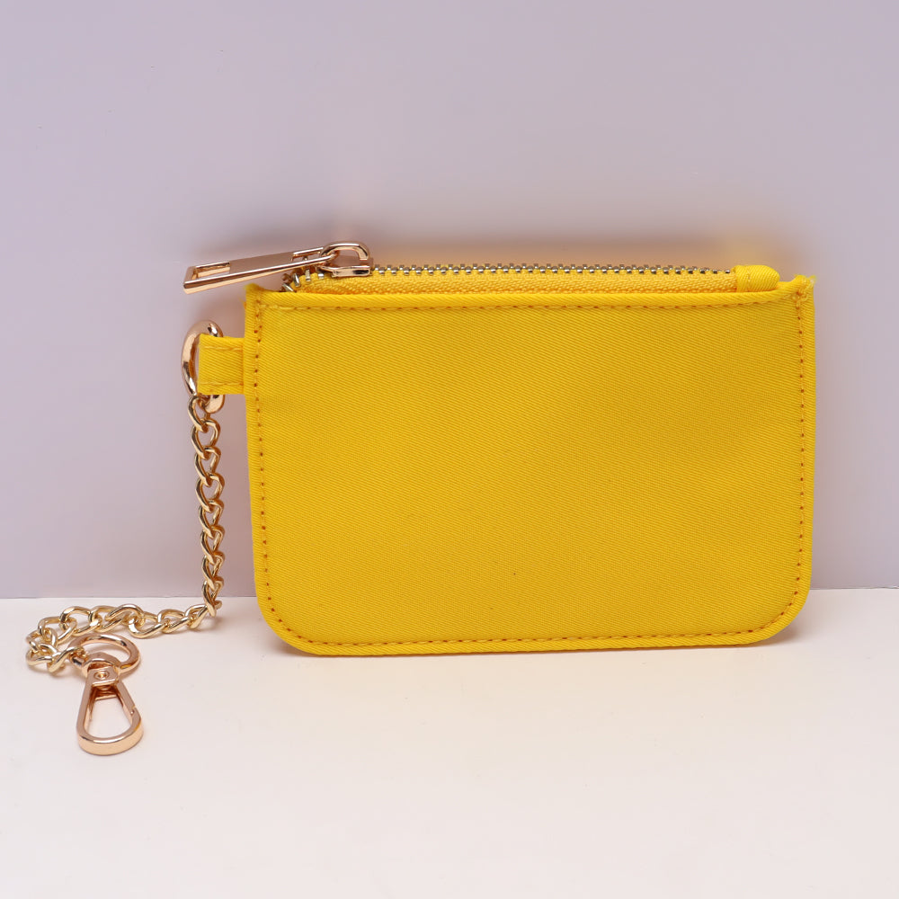Backper Sagitta Mini Nylon Coin Purse & Key Wallet — Yellow
