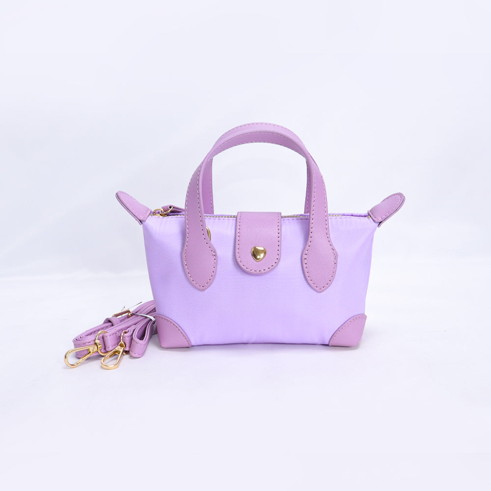 Backper Phoenix Mini Nylon Crossbody Pouchette — Lilac