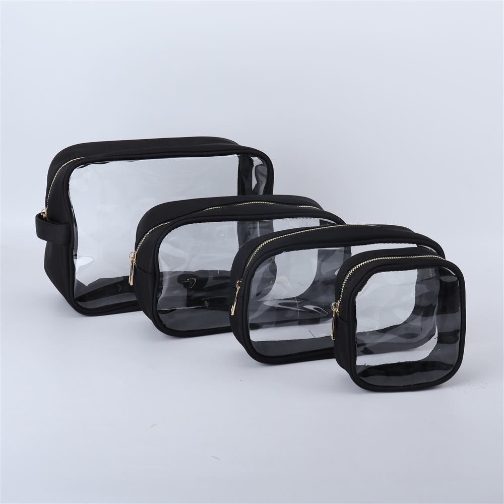 Backper Delphinus Clear Swim & Pool Travel Pouch — Black