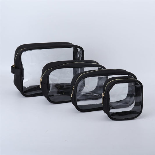 Backper Delphinus Clear Swim & Pool Travel Pouch — Black