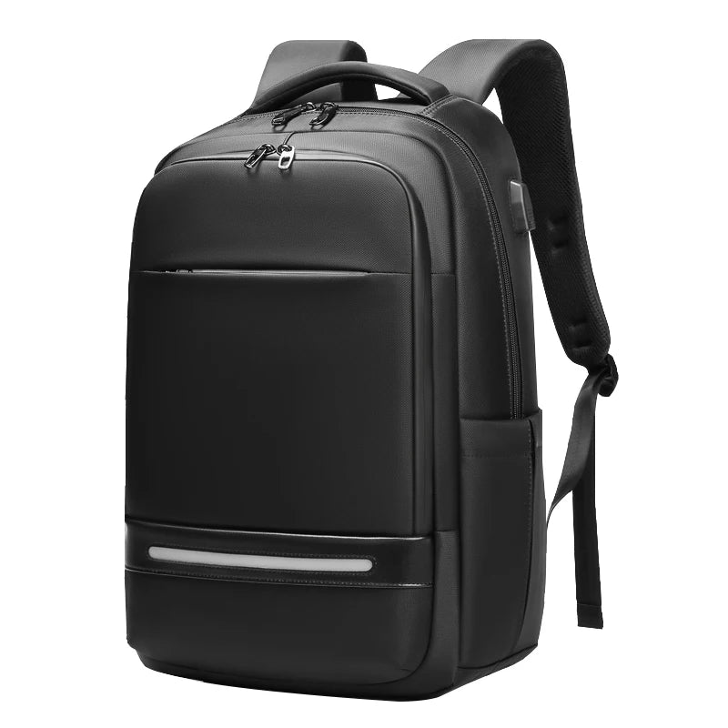 Mingao 1083 USB Anti-Theft Waterproof Travel Laptop Backpack - Black