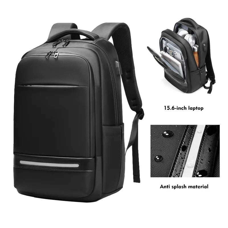 Mingao 1083 USB Anti-Theft Waterproof Travel Laptop Backpack