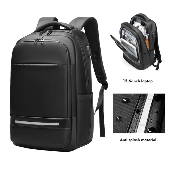 Mingao 1083 USB Anti-Theft Waterproof Travel Laptop Backpack