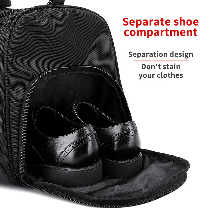 Mingao 202-2 Waterproof Sports Travel Duffle Bag with Shoe Compartment