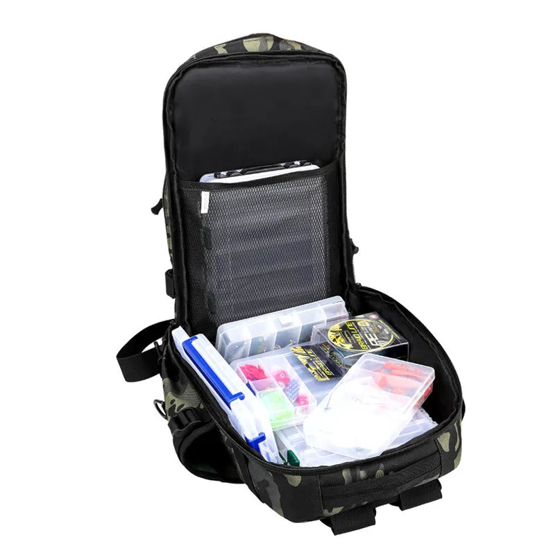 Hong BM-24M615 Multifunctional Waterproof Camo Fishing Shoulder Bag