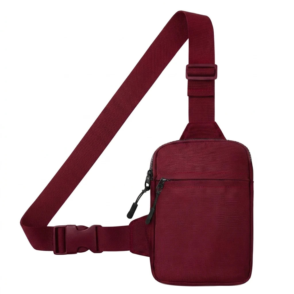 Backper Procyon Blank Mini Phone Card Sling — Burgundy