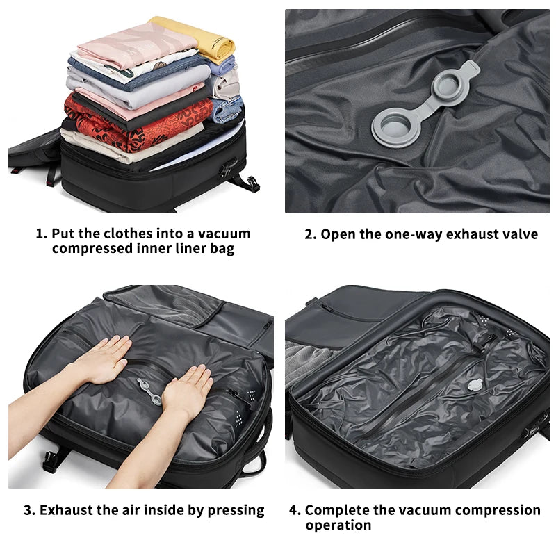Mingao 25004 Expandable Vacuum Compression Laptop Backpack - view 3
