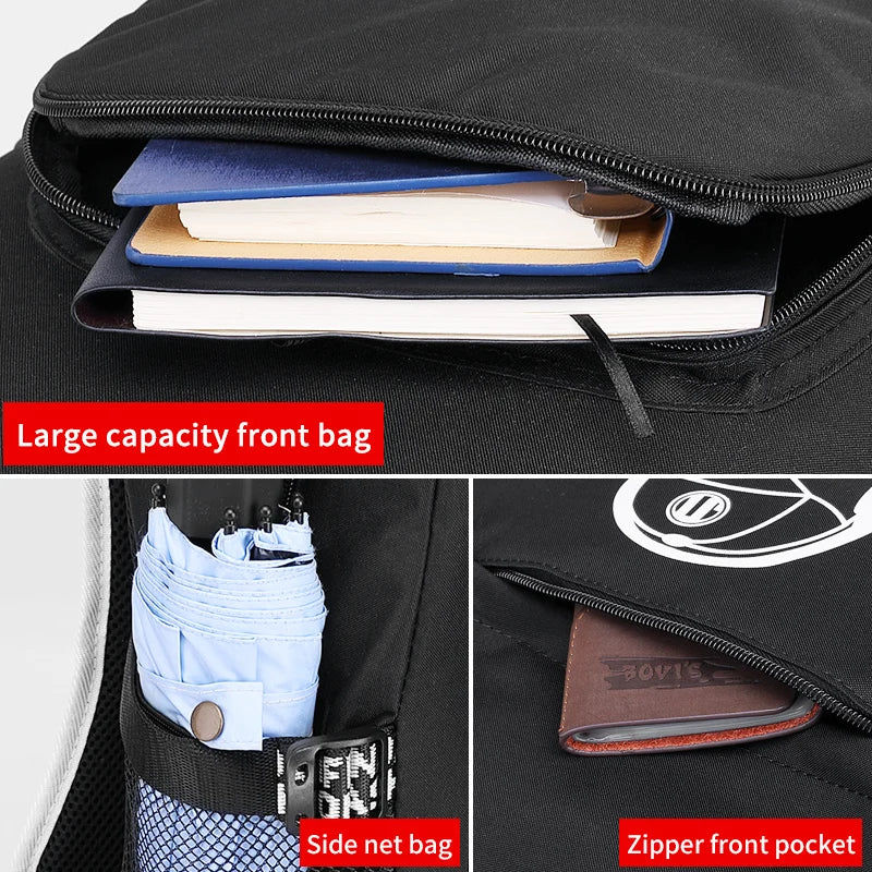 Mingao 056 Waterproof Anti-Theft Student School Backpack