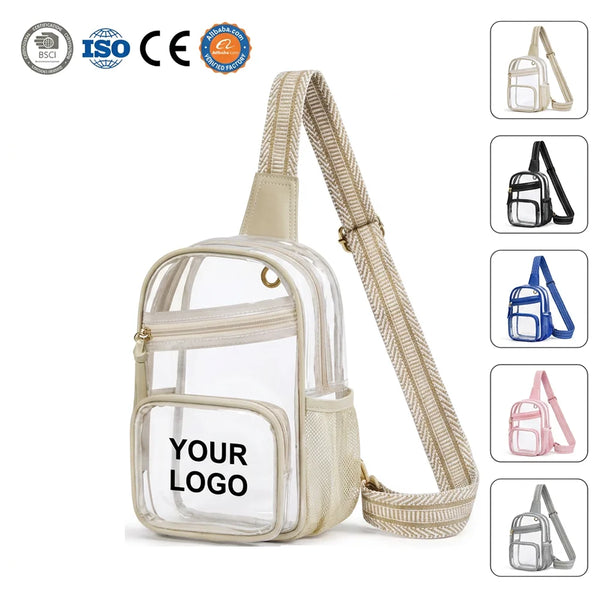 Backper Dorado Clear PVC Chest Bag — main view