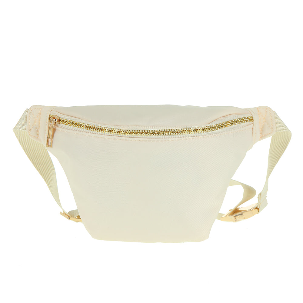 Backper Corvus Nylon Running Belt & Fanny Pack — Nude