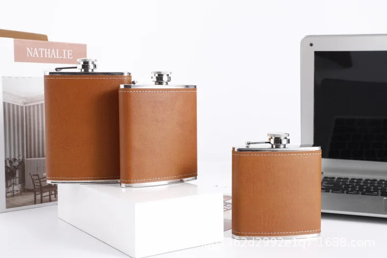 6-8oz Stainless Steel Hip Flask – Portable Pocket Spirit Bottle – 6