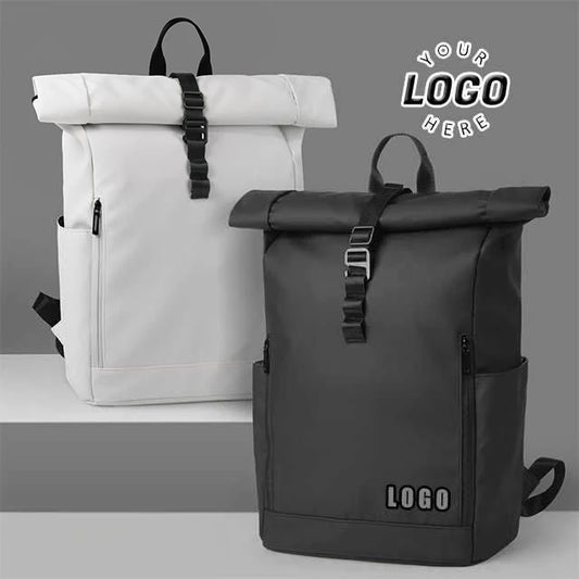 Backper Mira Roll-Top Laptop Backpack — front view