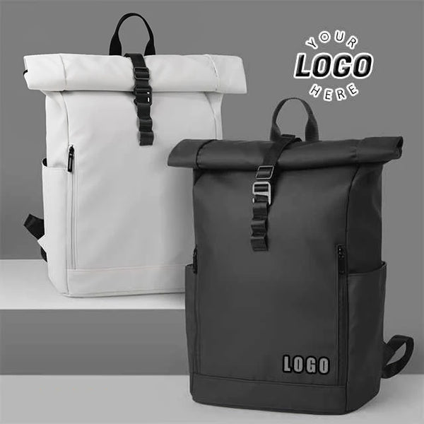 Backper Mira Roll-Top Laptop Backpack — front view