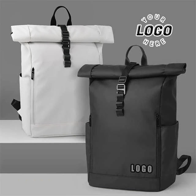 Backper Mira Roll-Top Laptop Backpack — front view