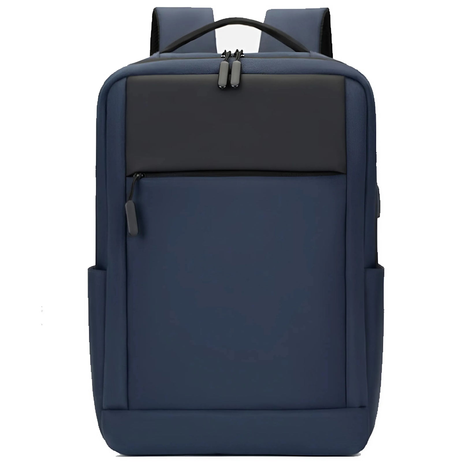 USB laptop backpack side profile