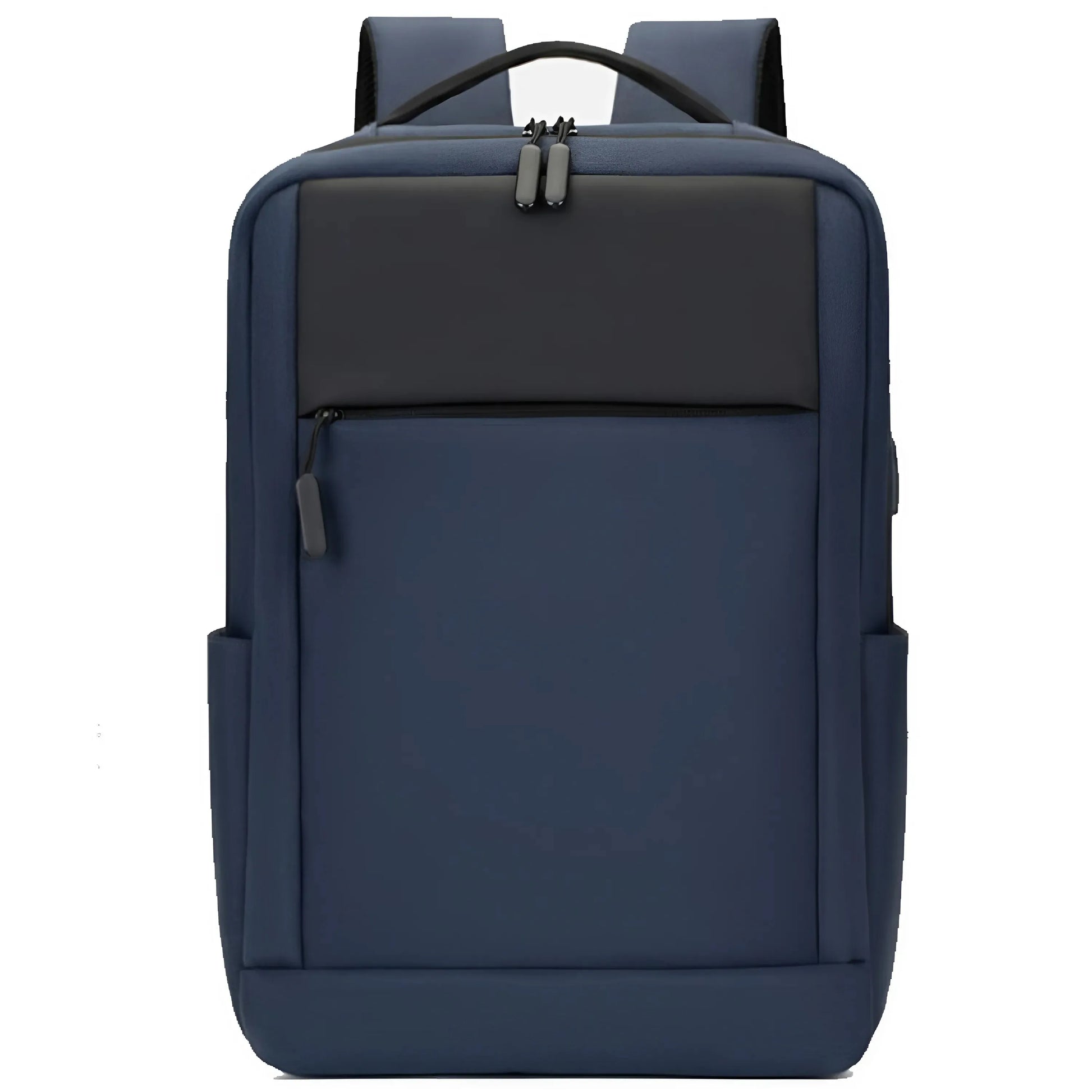 USB laptop backpack side profile