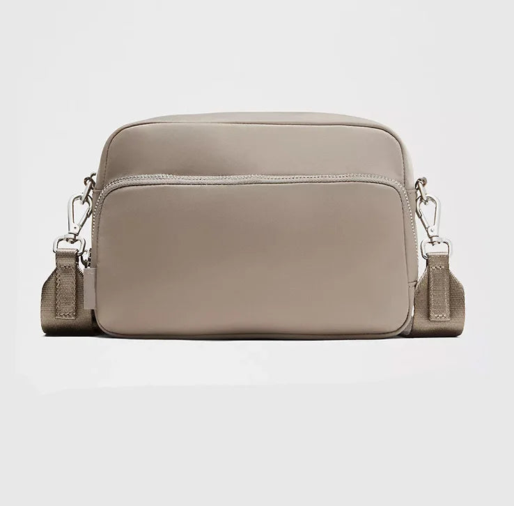 Backper Eridanus Fruit-Print Crossbody — Beige
