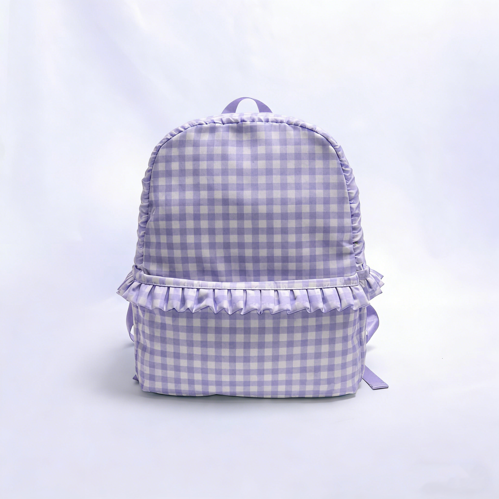 Backper Cygnus KMRB48 gingham ruffle backpack detail