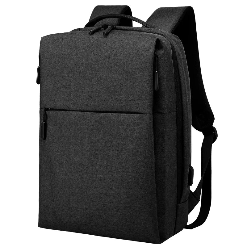 Mingao 1018 15.6" USB Waterproof Business Laptop Backpack - Black