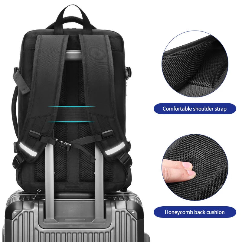 Mingao 1055 Multifunctional Smart USB Travel Laptop Backpack - 6