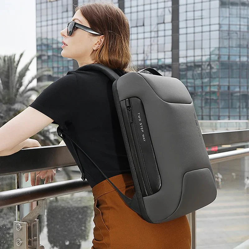 Backper Jade Anti-Theft Polyester Backpack — packed view