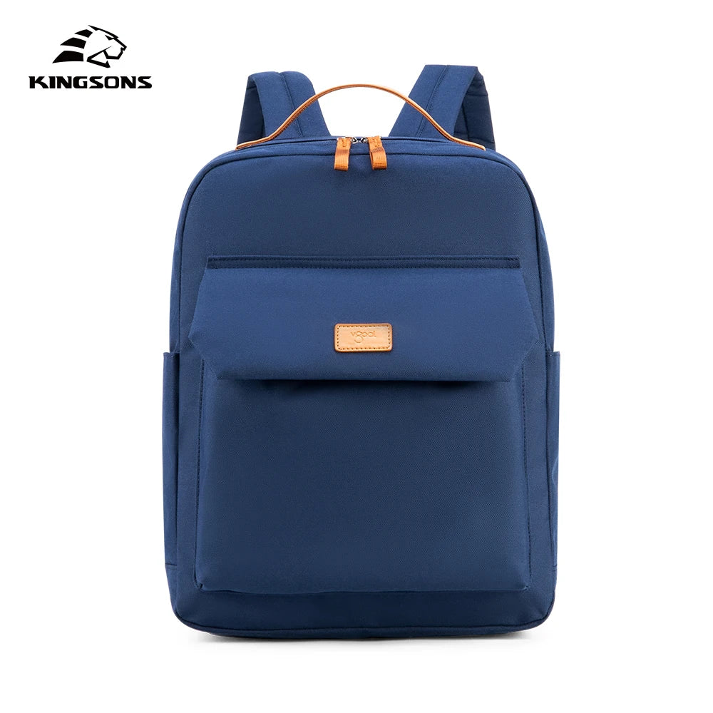Kingsons women's waterproof school backpack — back panel