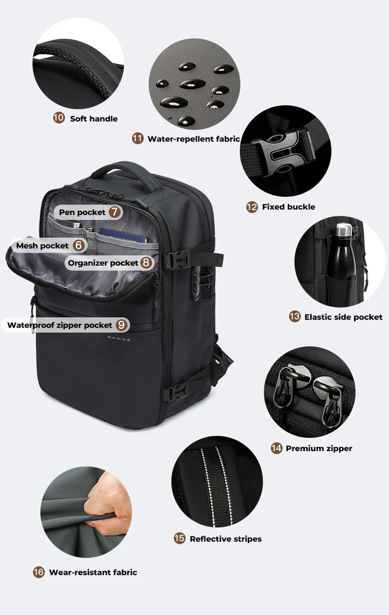 Bange Nova 7875-1 Travel Polyester Backpack