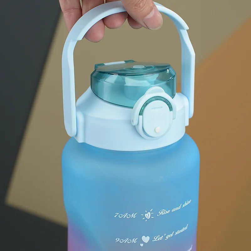 Motivational Sports Water Bottle 3-Piece Set – 280ml + 900ml + 2000ml – 3