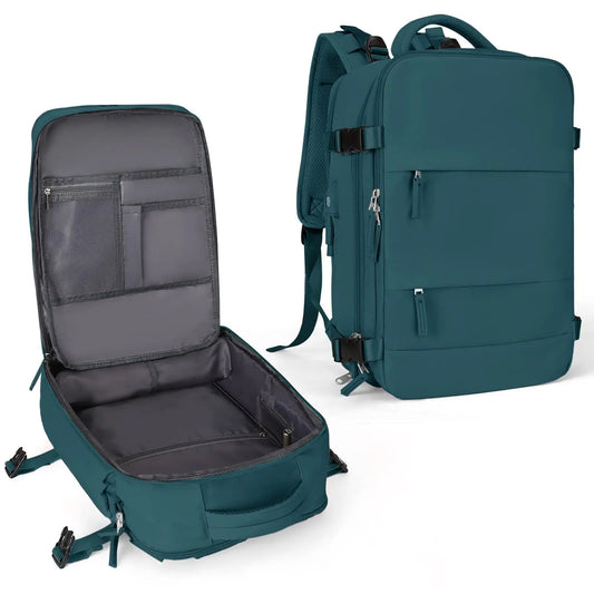 Praxidike travel backpack packed view