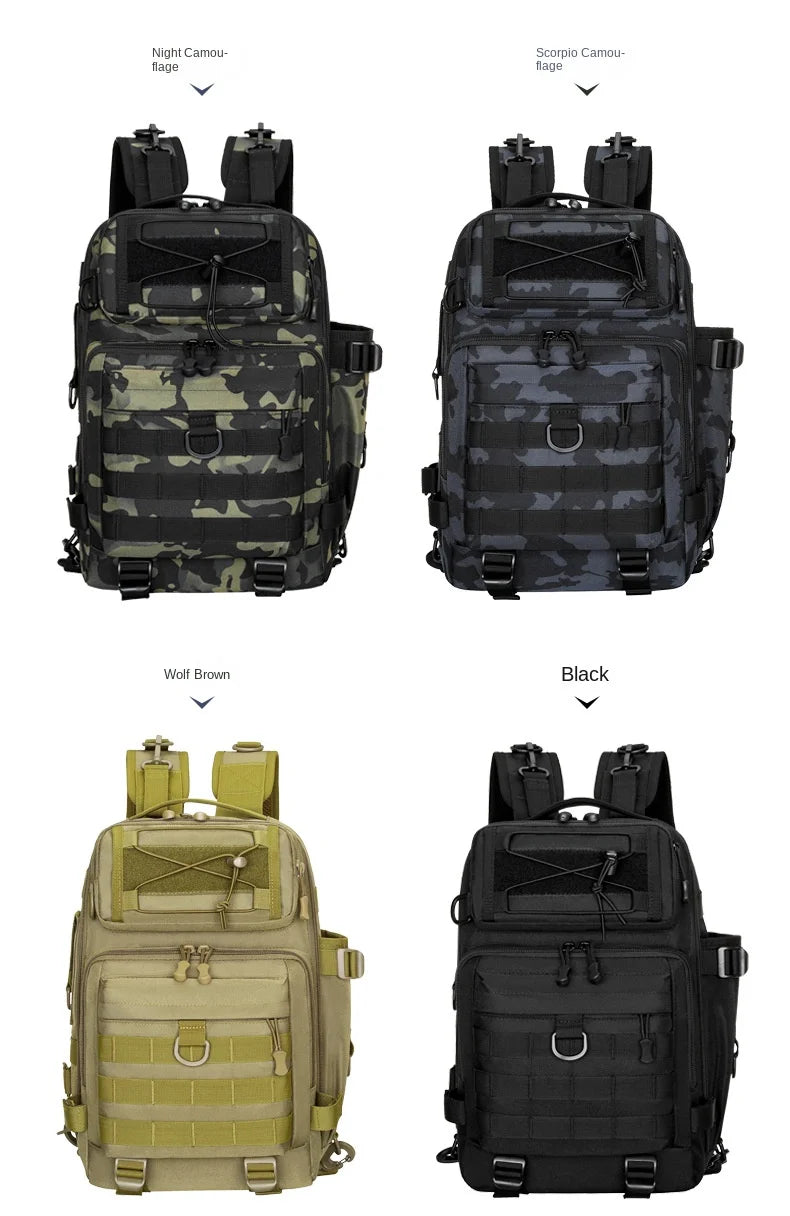Hong BM-24M615 Multifunctional Waterproof Camo Fishing Shoulder Bag - detail 3