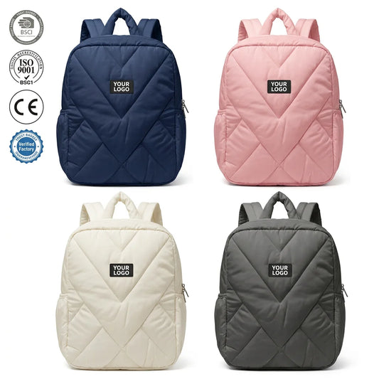 Backper Libra Puffer Backpack — front view