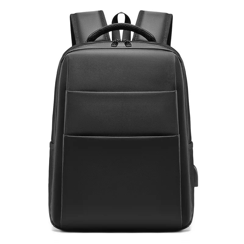 Mingao 1026 USB Waterproof Business Travel Laptop Backpack - Black