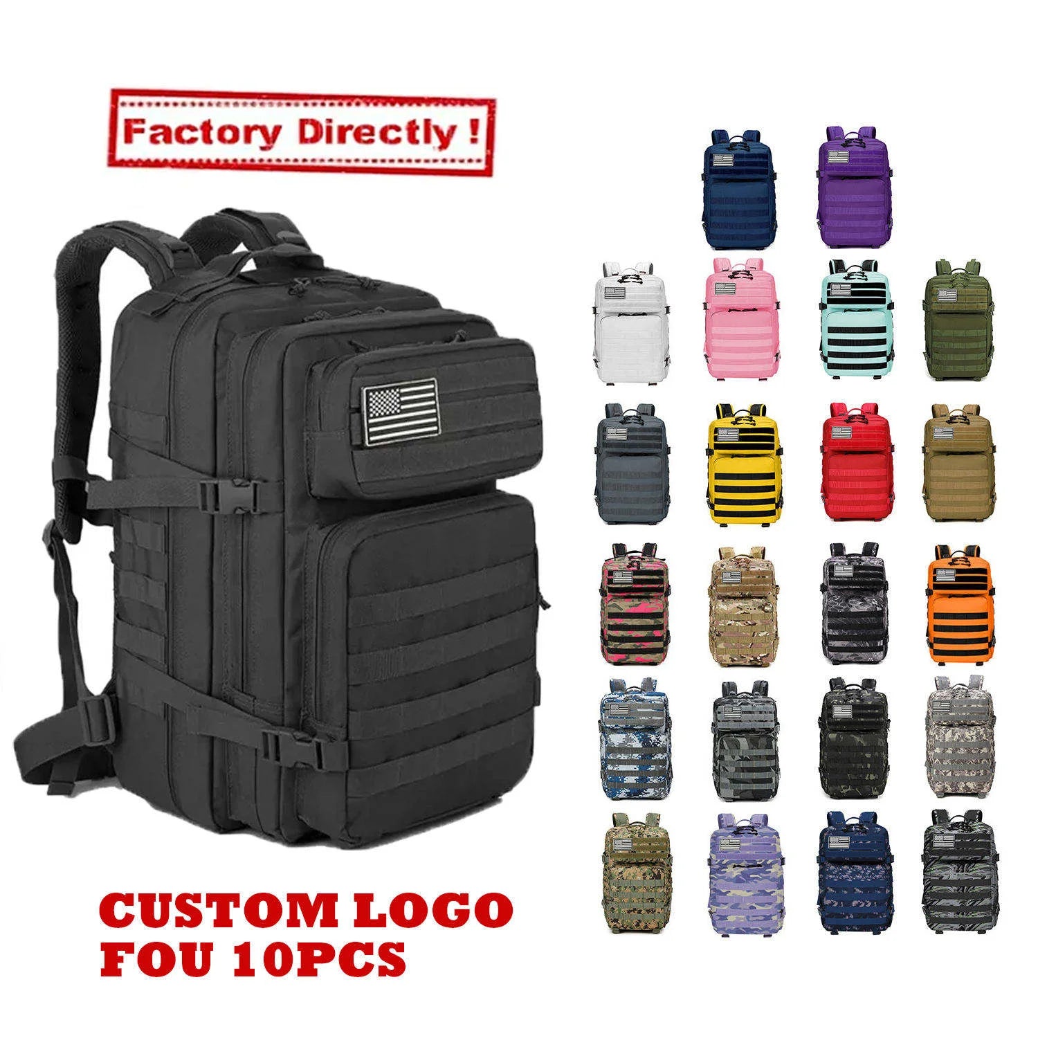 Hong BM-24M669 45L Waterproof Molle Tactical Backpack