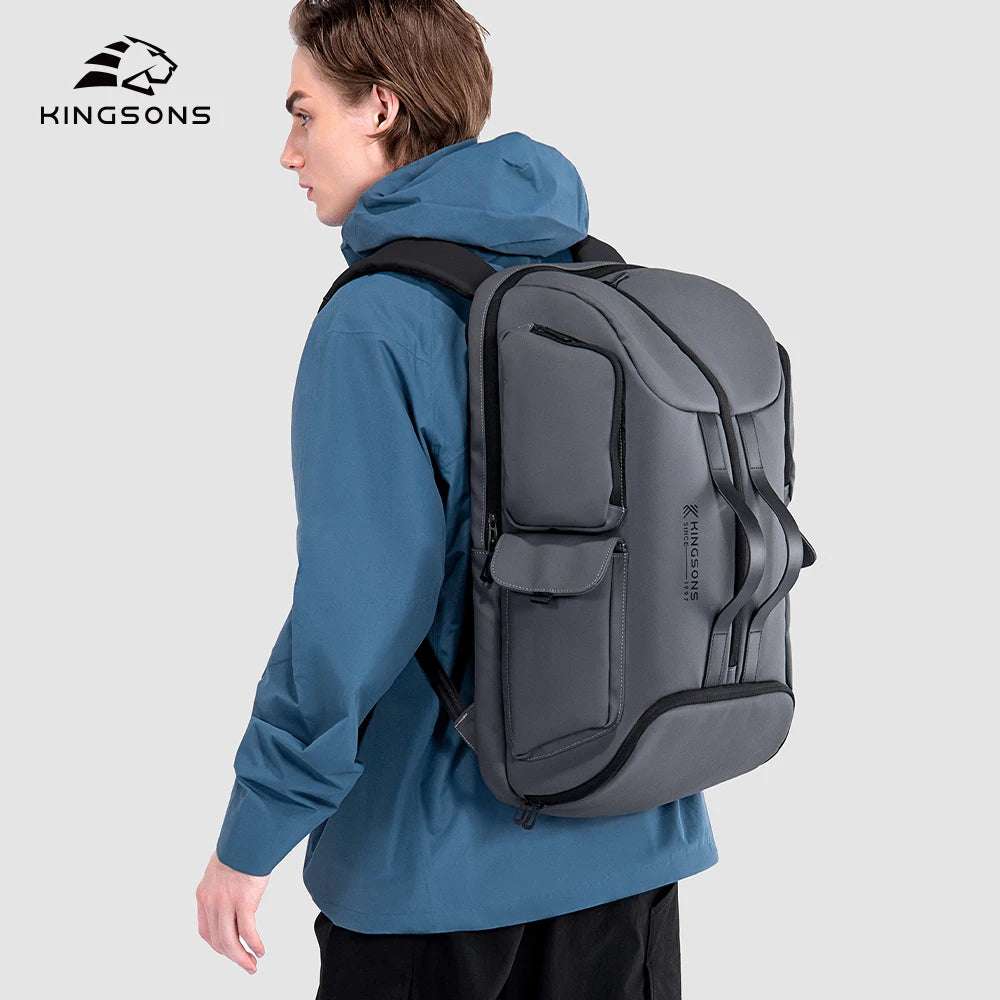 Kingsons waterproof travel backpack — lifestyle shot