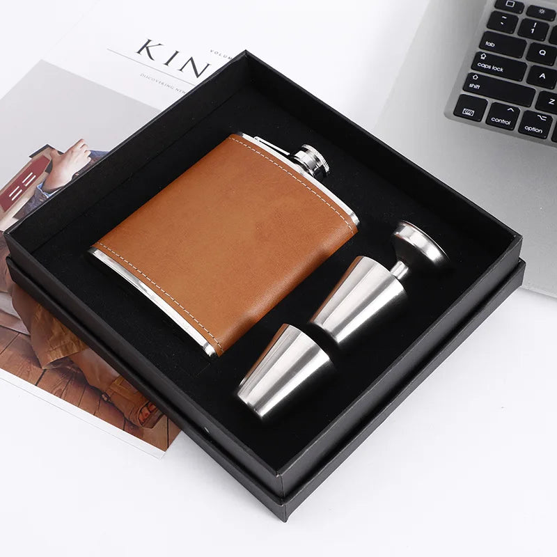 6-8oz Stainless Steel Hip Flask – Portable Pocket Spirit Bottle – 15