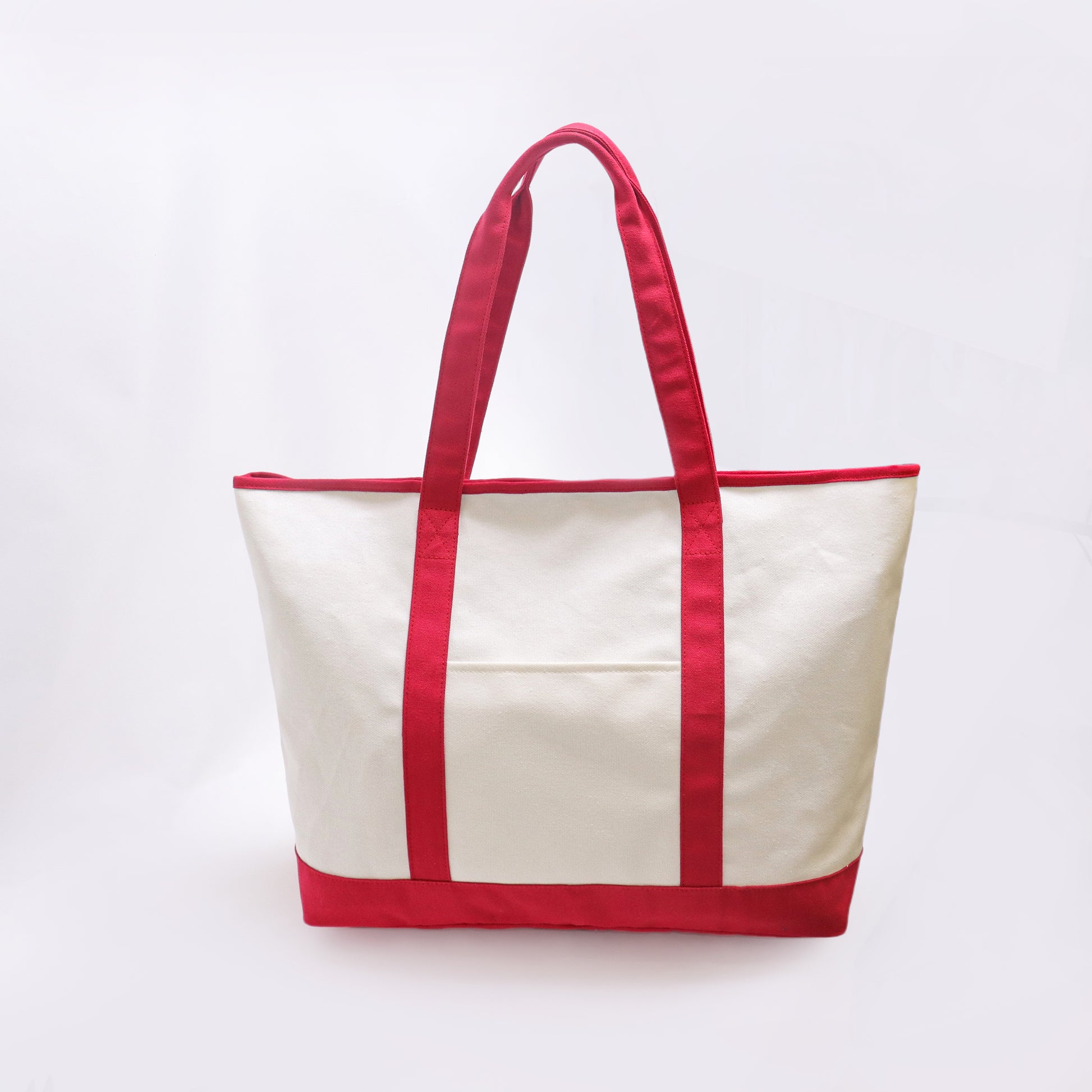Backper Draco Vintage Canvas Zip Shoulder Bag — Red