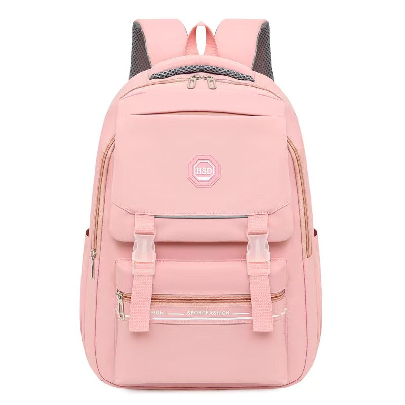 Kindergarten & Elementary Waterproof Backpack - Pink - Foxglove SJ8386SCH Senjia