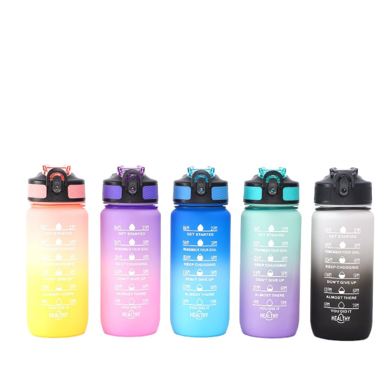 600ml Motivational Sports Water Bottle – BPA-Free